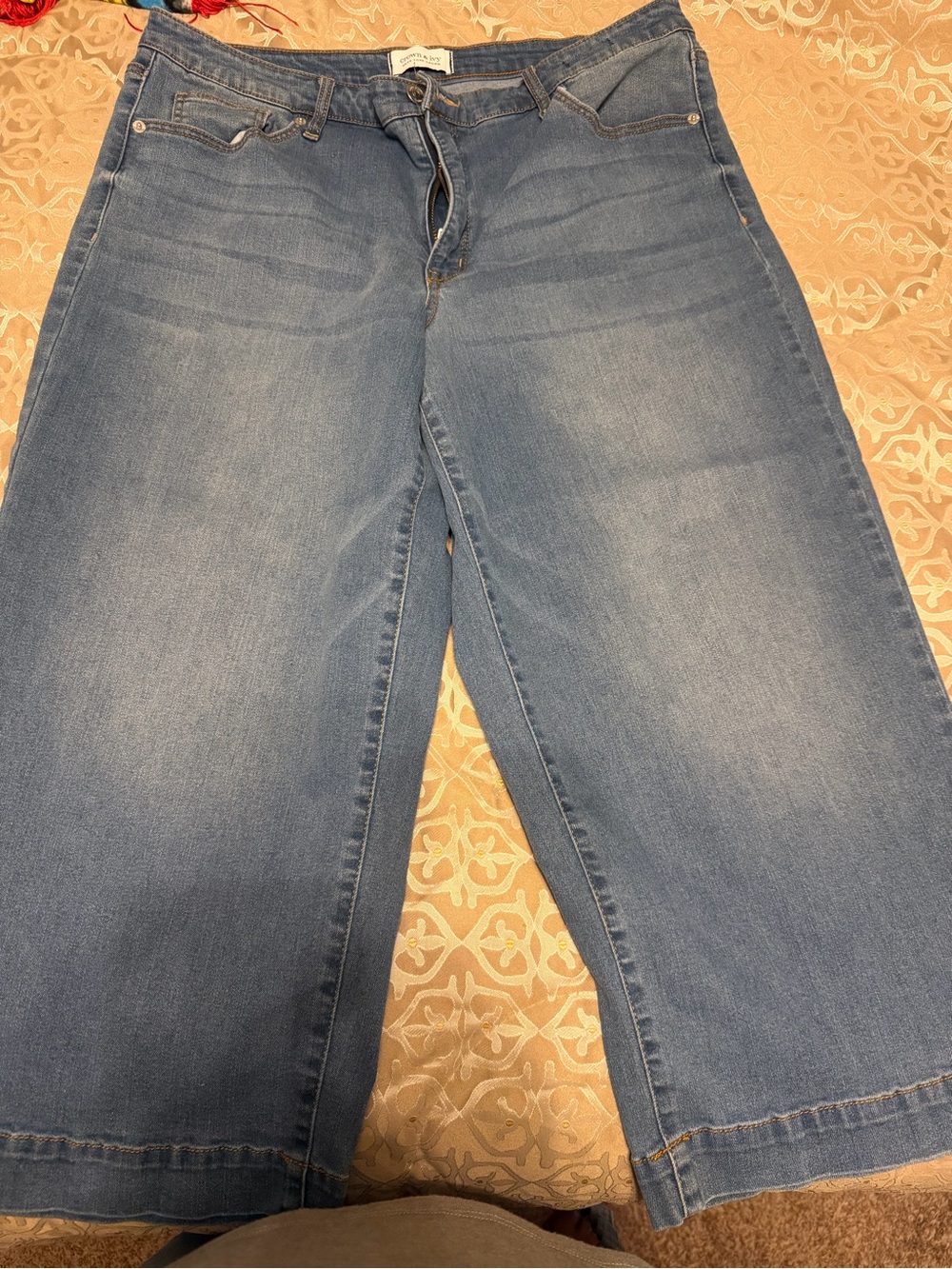 Women’s Blue Wide-Leg Jeans